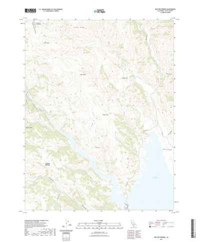 United States Geological Survey Walter Springs, CA (2021, 24000-Scale) digital map