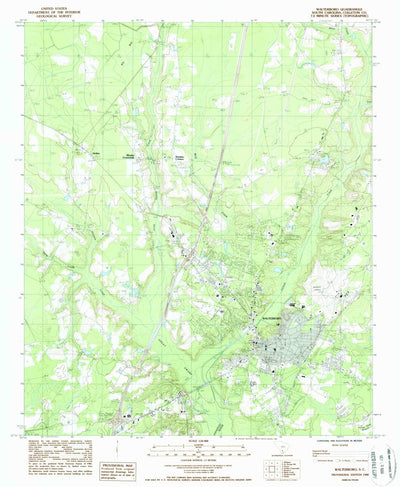 United States Geological Survey Walterboro, SC (1988, 24000-Scale) digital map