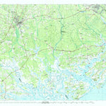United States Geological Survey Walterboro, SC (1990, 100000-Scale) digital map