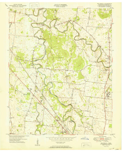 United States Geological Survey Walterhill, TN (1950, 24000-Scale) digital map