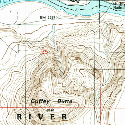 United States Geological Survey Walters Butte, ID (1992, 24000-Scale) digital map