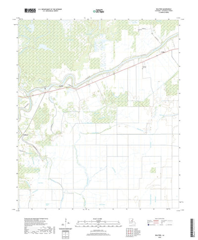 United States Geological Survey Walters, LA (2020, 24000-Scale) digital map