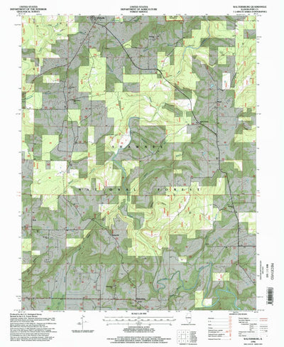 United States Geological Survey Waltersburg, IL (1996, 24000-Scale) digital map