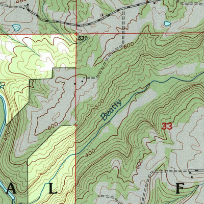 United States Geological Survey Waltersburg, IL (1996, 24000-Scale) digital map