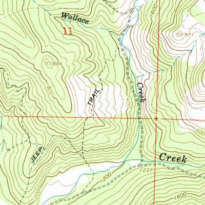 United States Geological Survey Walterville, OR (1967, 24000-Scale) digital map