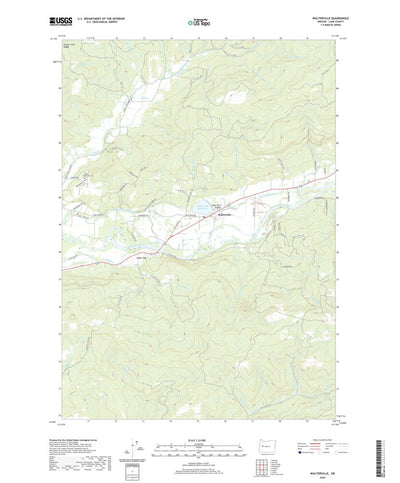 United States Geological Survey Walterville, OR (2020, 24000-Scale) digital map