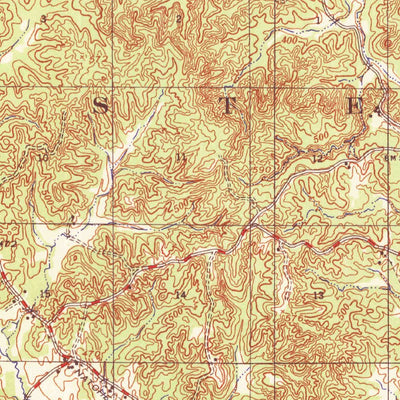 United States Geological Survey Walthall, MS (1953, 62500-Scale) digital map