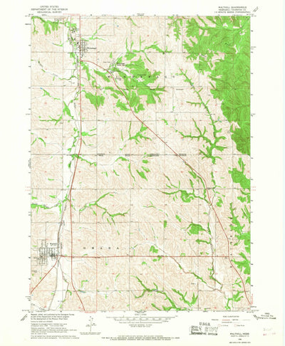 United States Geological Survey Walthill, NE (1966, 24000-Scale) digital map
