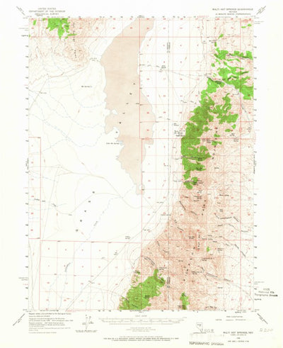 United States Geological Survey Walti Hot Springs, NV (1956, 62500-Scale) digital map