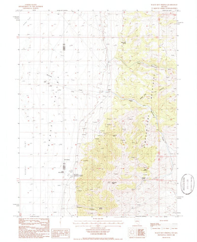 United States Geological Survey Walti Hot Springs, NV (1986, 24000-Scale) digital map