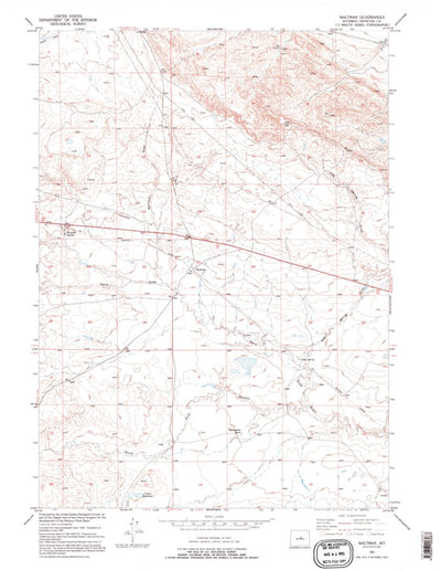 United States Geological Survey Waltman, WY (1952, 24000-Scale) digital map