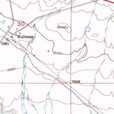 United States Geological Survey Waltman, WY (1952, 24000-Scale) digital map