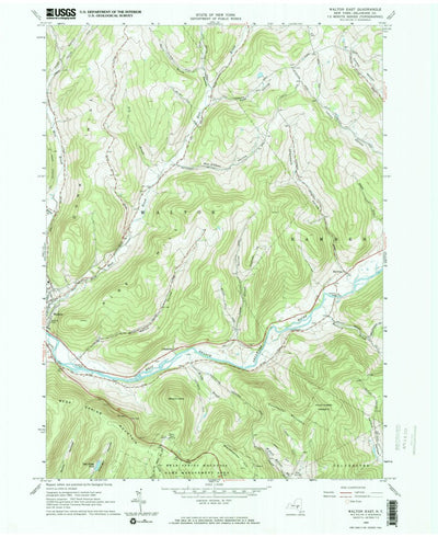 United States Geological Survey Walton East, NY (1965, 24000-Scale) digital map