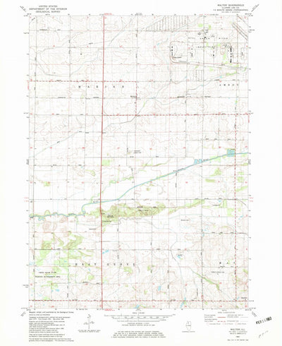 United States Geological Survey Walton, IL (1982, 24000-Scale) digital map