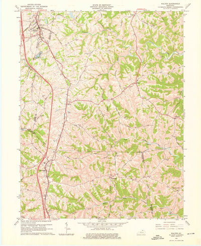 United States Geological Survey Walton, KY (1961, 24000-Scale) digital map