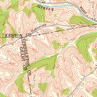 United States Geological Survey Walton, KY (1961, 24000-Scale) digital map