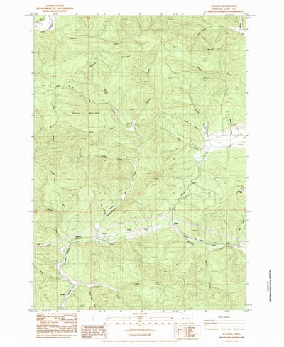 United States Geological Survey Walton, OR (1984, 24000-Scale) digital map