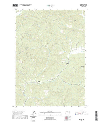 United States Geological Survey Walton, OR (2020, 24000-Scale) digital map