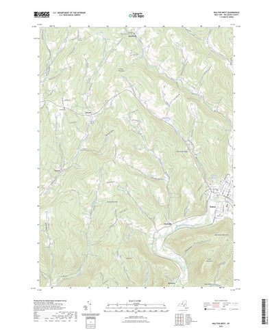 United States Geological Survey Walton West, NY (2023, 24000-Scale) digital map