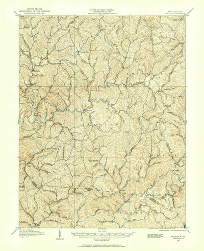 United States Geological Survey Walton, WV (1906, 62500-Scale) digital map