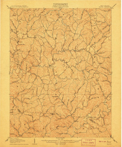 United States Geological Survey Walton, WV (1907, 62500-Scale) digital map