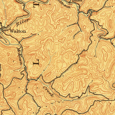 United States Geological Survey Walton, WV (1907, 62500-Scale) digital map