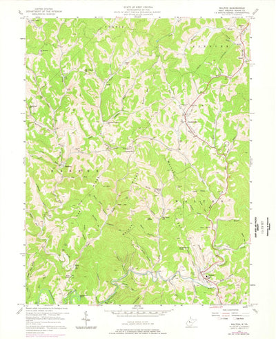 United States Geological Survey Walton, WV (1957, 24000-Scale) digital map