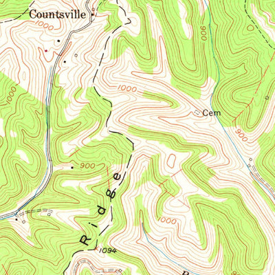 United States Geological Survey Walton, WV (1957, 24000-Scale) digital map