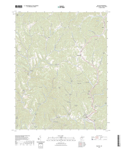 United States Geological Survey Walton, WV (2023, 24000-Scale) digital map