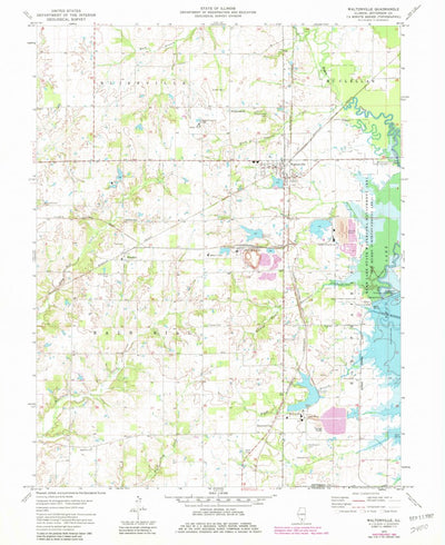 United States Geological Survey Waltonville, IL (1975, 24000-Scale) digital map