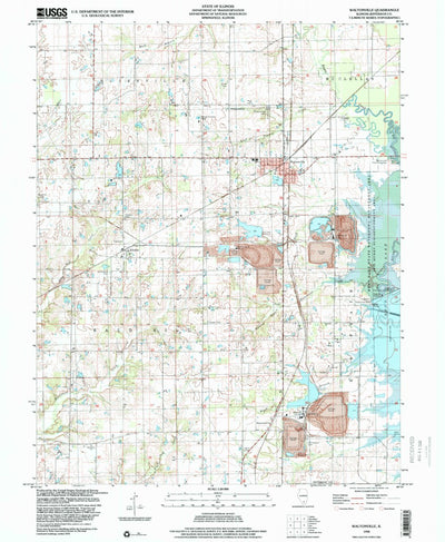 United States Geological Survey Waltonville, IL (1998, 24000-Scale) digital map