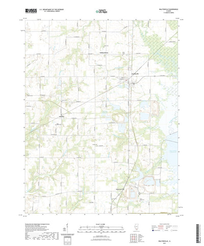 United States Geological Survey Waltonville, IL (2021, 24000-Scale) digital map
