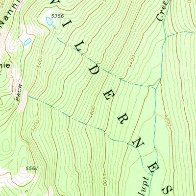 United States Geological Survey Walupt Lake, WA (1970, 24000-Scale) digital map