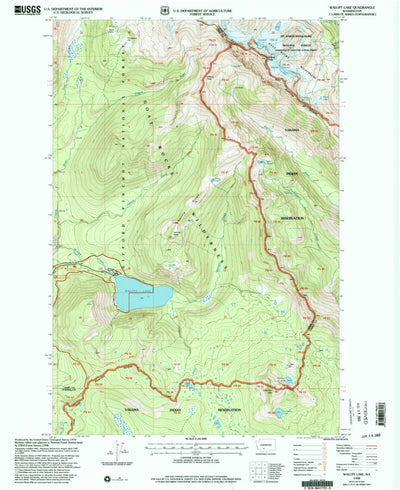 United States Geological Survey Walupt Lake, WA (1998, 24000-Scale) digital map