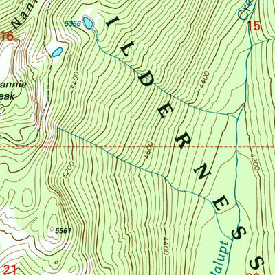 United States Geological Survey Walupt Lake, WA (1998, 24000-Scale) digital map