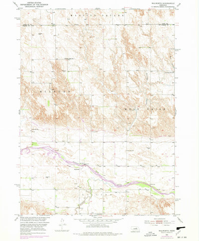 United States Geological Survey Walworth, NE (1951, 24000-Scale) digital map