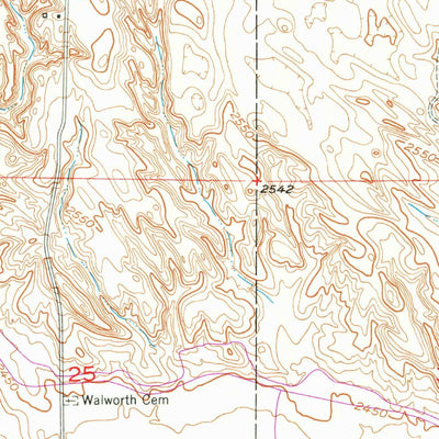 United States Geological Survey Walworth, NE (1951, 24000-Scale) digital map