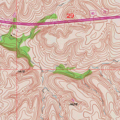 United States Geological Survey Wamego SW, KS (1953, 24000-Scale) digital map