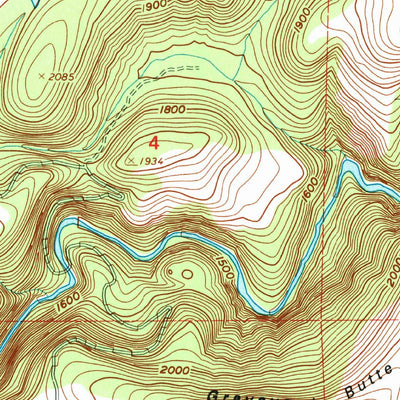 United States Geological Survey Wamic, OR (1996, 24000-Scale) digital map