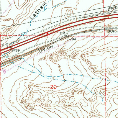 United States Geological Survey Wamsutter, WY (1966, 24000-Scale) digital map