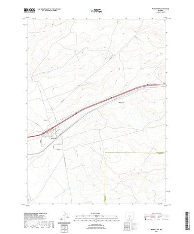 United States Geological Survey Wamsutter, WY (2021, 24000-Scale) digital map