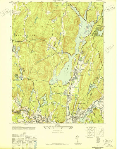 United States Geological Survey Wanaque, NJ (1948, 24000-Scale) digital map