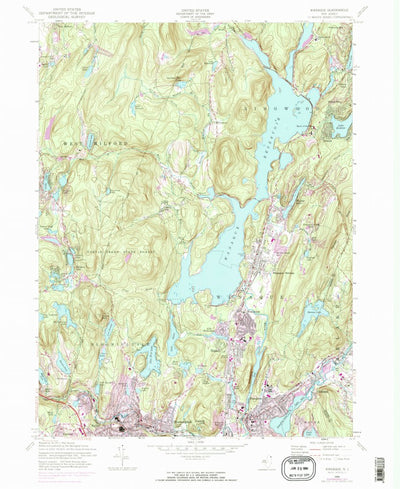 United States Geological Survey Wanaque, NJ (1954, 24000-Scale) digital map
