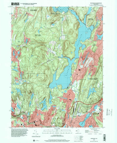 United States Geological Survey Wanaque, NJ (1995, 24000-Scale) digital map