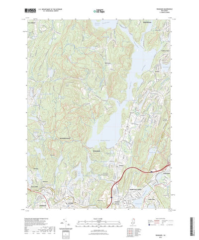 United States Geological Survey Wanaque, NJ (2023, 24000-Scale) digital map