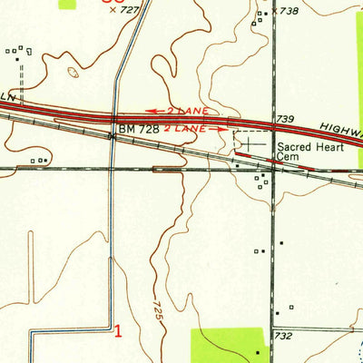 United States Geological Survey Wanatah, IN (1953, 24000-Scale) digital map