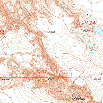 United States Geological Survey Wanblee NE, SD (1951, 24000-Scale) digital map