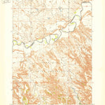 United States Geological Survey Wanblee NW, SD (1951, 24000-Scale) digital map
