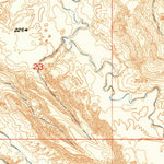 United States Geological Survey Wanblee NW, SD (1951, 24000-Scale) digital map