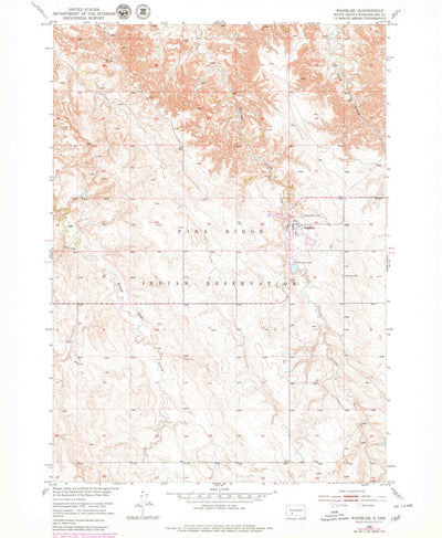 United States Geological Survey Wanblee, SD (1950, 24000-Scale) digital map